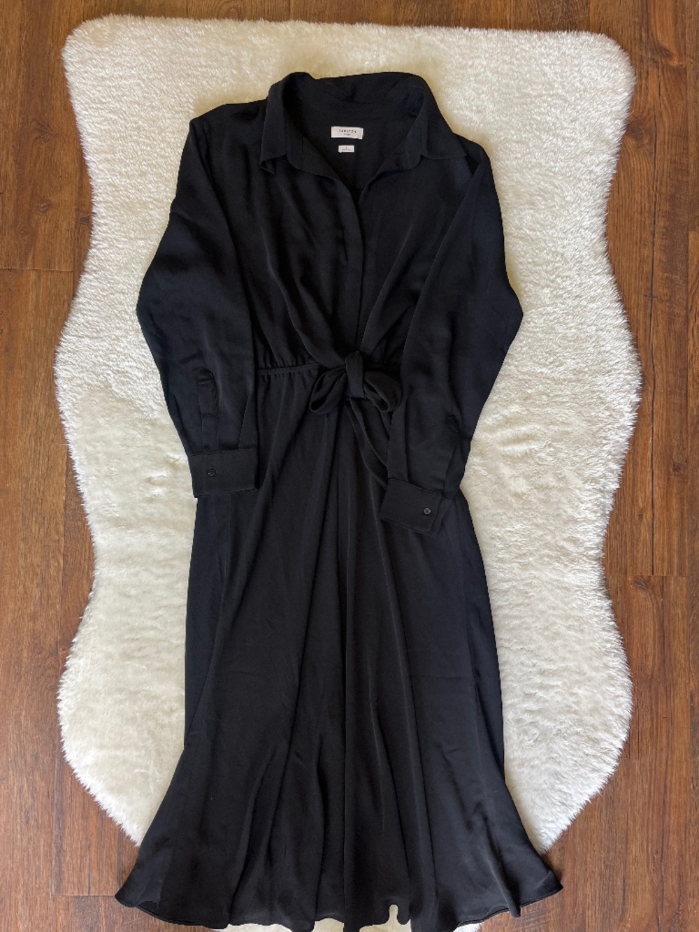 aritzia babaton long dress black tie
